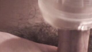 Young dreadlocks fan toys and strokes his throbbing cock