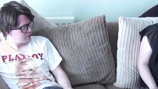 English babe falls for a fake producer and tastes his cum