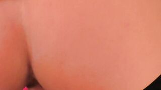 Glamorous blonde fingered before banging grandpa POV
