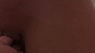 Glamorous blonde fingered before banging grandpa POV