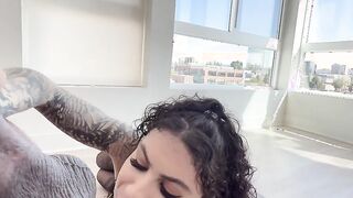 goth curled on huge