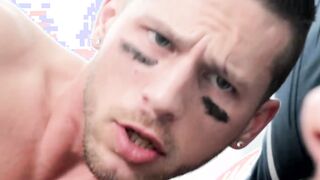 Gay quarterback Roman Todd rimmed before bareback