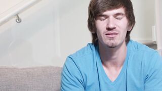 Solo jock Tyler Kodiak beats his own man meat