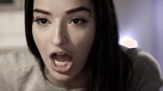 Gorgeous teens share forbidden cock in threesome
