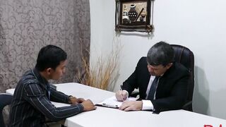 Naughty Daddy invites Asian butt muncher Alex home to play