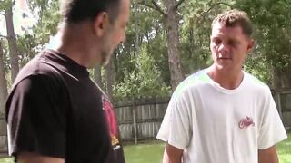Mature dude ass bangs gay jock and cums on his nasty ass