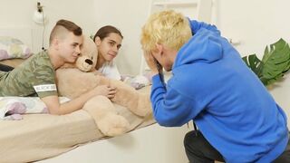 Twink photoshoot turns into cocksucking and hard barebacking