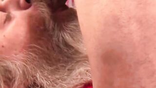 Naughty Santa sucks tasty young balls until happy ending
