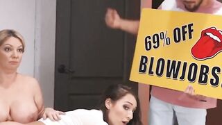 pawg bella rolland comes to life for dick in threesome