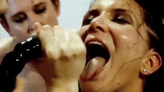 Naughty Romi has wild lesbian orgy with her hot friends