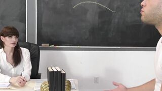 Sensual tbabe Natalie Mars blowing dick before hard banging