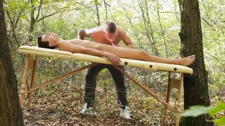 Bareback fun in nature with sweet twink guys who love it