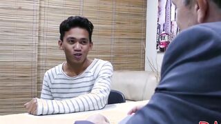Office twink gets an 8 inch promotion from his horny boss