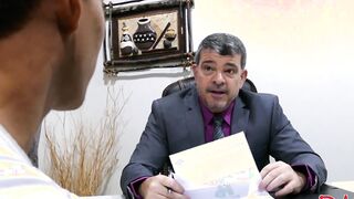 Office twink gets an 8 inch promotion from his horny boss