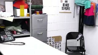 Fragrance stealing milf punished on the desk