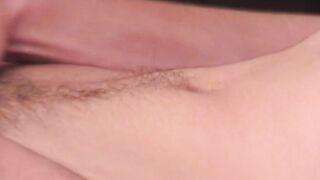 Young gay dude tugging and stroking on his long cock