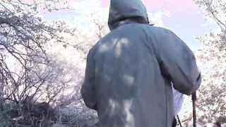 Hiking trip blowjob with girlfriend