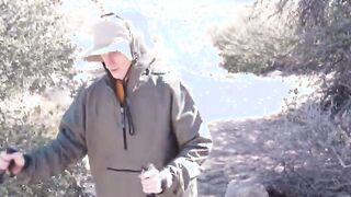 Hiking trip blowjob with girlfriend