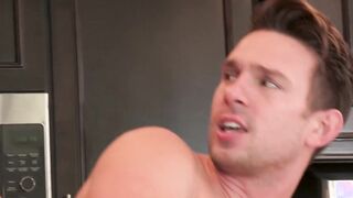 Handsome JJ Knight stretches thirsty asshole with dick