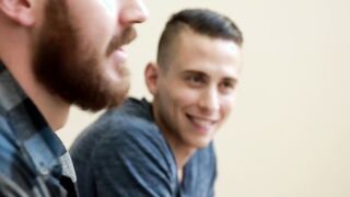 Three handsome horny guys make each other dreams come true