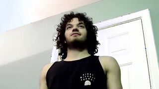 New straight guy with a hot body and attitude masturbating