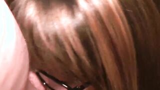 Big titted Isla Skye suck cocks at interracial bukkake party