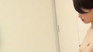 Secret footage of Japanese babe playing with herself
