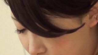 Secret footage of Japanese babe playing with herself