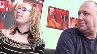 Real german normal lovers make first time porn casting
