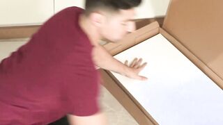 Burly hottie Alex Mecum sucked off before anal pounding