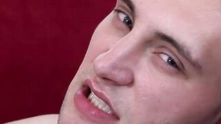 Scott is ready to stroke his hard cock to the camera