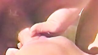 Vintage teen toyed and double teamed by a freaky couple