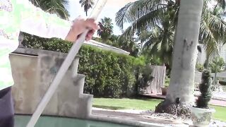 Short Teenie Nailed By Pool Boy