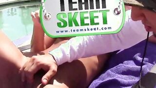 Short Teenie Nailed By Pool Boy