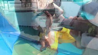 My stepdad fucked me by the pool