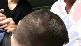 Bound stepson gets raw fucked by his hunky stepdad outdoors