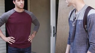 Handsome hairy jock got his tight ass smashed hard and fast