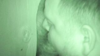 Gay amateur orally pleasuring cock at the glory hole