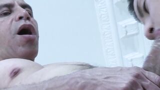 Daddy likes to bang his little twink sub slave bareback way