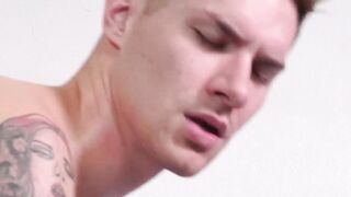 Twink takes massive interracial cock in bareback pleasure