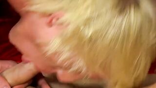 Kevy ends up fucking Jeremy all over the bed before cumming