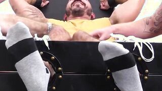 Sexy muscular Alessio Romero gets a good tickle session