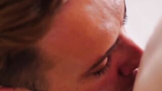 Submissive cutie rides some dick on the stairs and screams