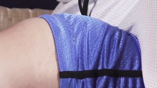 Hunk masseur rubbing jock big cock and oily asshole