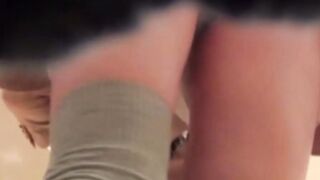 Young Japanese babes panties get secretly filmed in public
