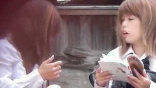 Japanese schoolgirls secretly filmed by voyeur
