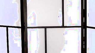 Juicy sexy Alaina Kristar dig a leisurely strip tease behind the semi-transparent room divider, offering a yummy silhouette for her