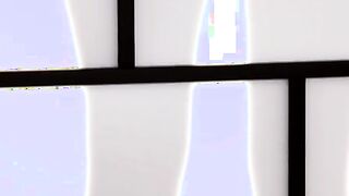 Juicy sexy Alaina Kristar dig a leisurely strip tease behind the semi-transparent room divider, offering a yummy silhouette for her
