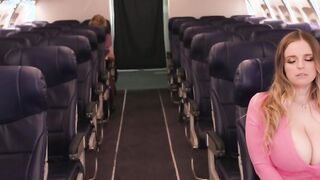 Threesome in airplane was going wild