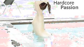 Alessandra Jane is liking some skinny dipping in the pool when Matt Ice sneaks up on her from behind and